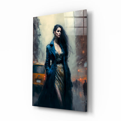 Stand Womanly Glass Wall Art || Designer Collection