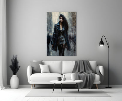 Walk Womanly Glass Wall Art || Designers Collection
