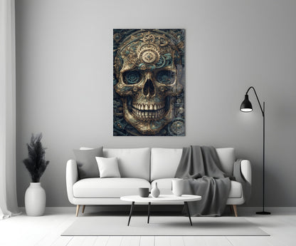 The Skull Glass Wall Art || Designer Collection