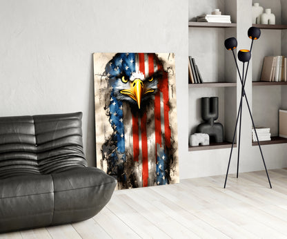 American Eagle Glass Wall Art || Designer Collection