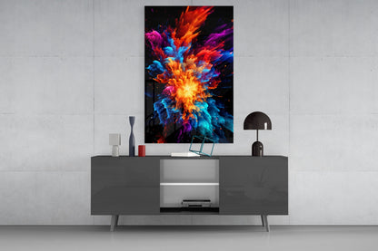 Color Flower Glass Wall Art || Designer Collection