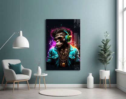 Feel the Music Glass Wall Art|| Designer&