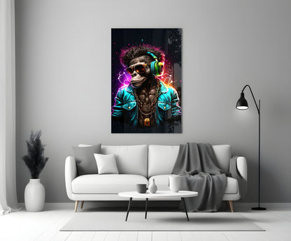 Feel the Music Glass Wall Art|| Designer&