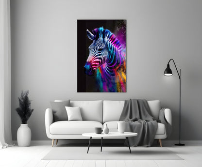 Zebra Glass Wall Art|| Designer&