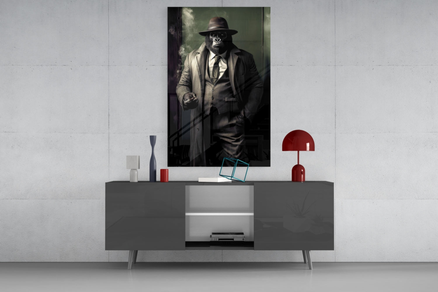 Mr, Inspector Glass Wall Art|| Designer&