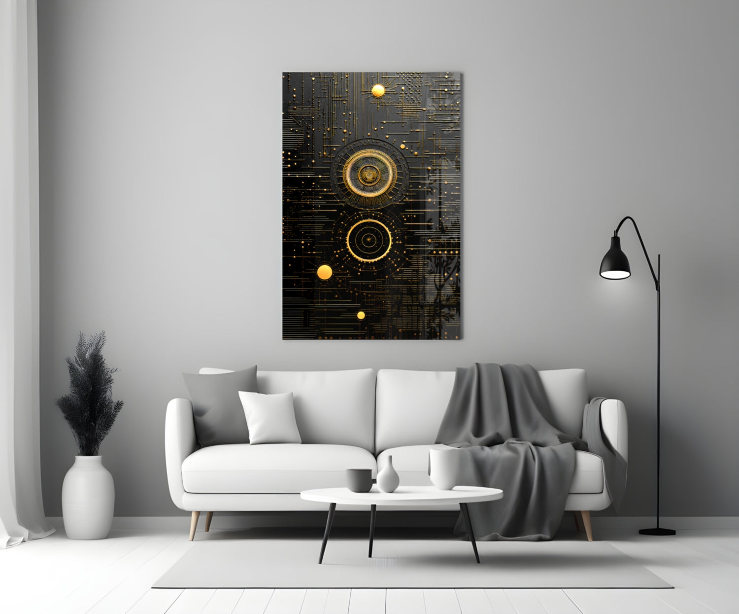 Ancient Sky Glass Wall Art|| Designer&