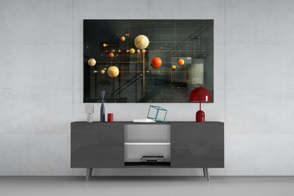 Planets Glass Wall Art|| Designer&