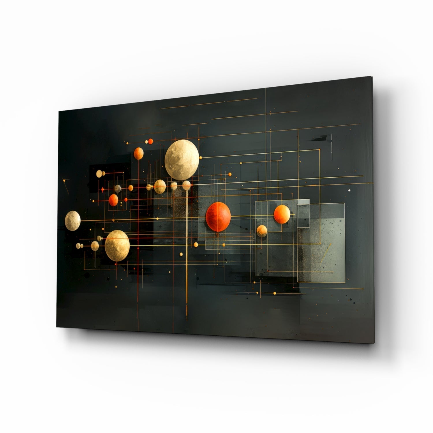 Planets Glass Wall Art|| Designer&