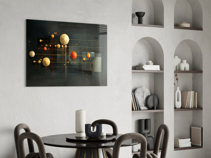 Planets Glass Wall Art|| Designer&