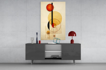 Circles Glass Wall Art|| Designer&