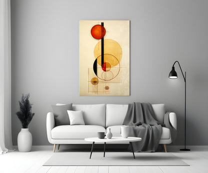Circles Glass Wall Art|| Designer&