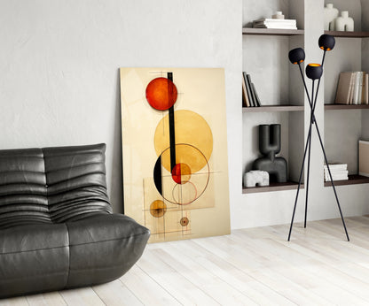 Circles Glass Wall Art|| Designer&