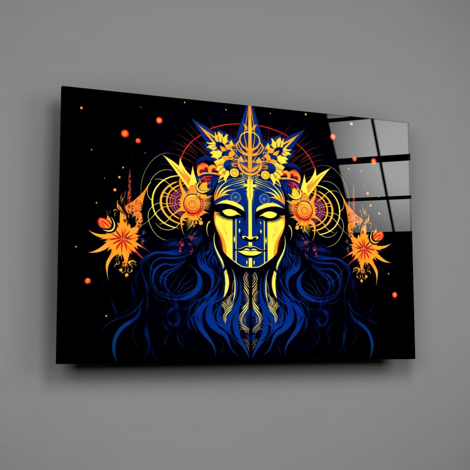 Astrologer Glass Wall Art|| Designer&