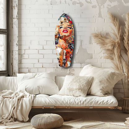 The Shiniest Star Glamour Portrait Glass Wall Art