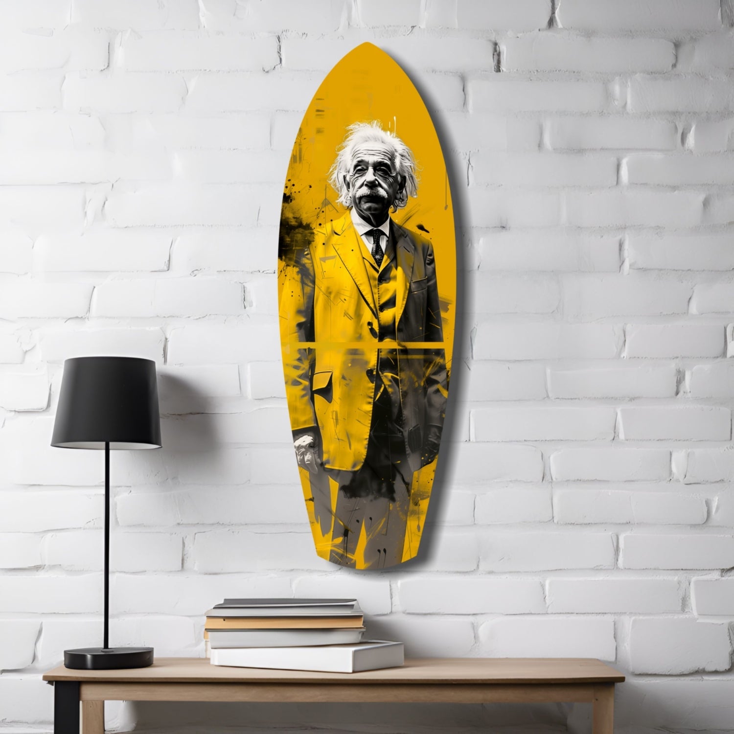Posing Professor Glass Wall Art