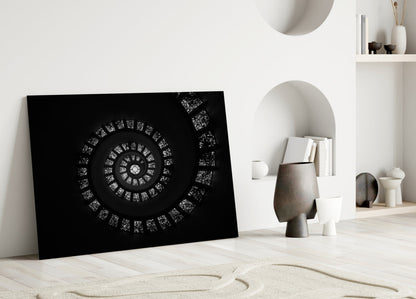 Stained Glass Window Spiral Dome Glass Wall Art