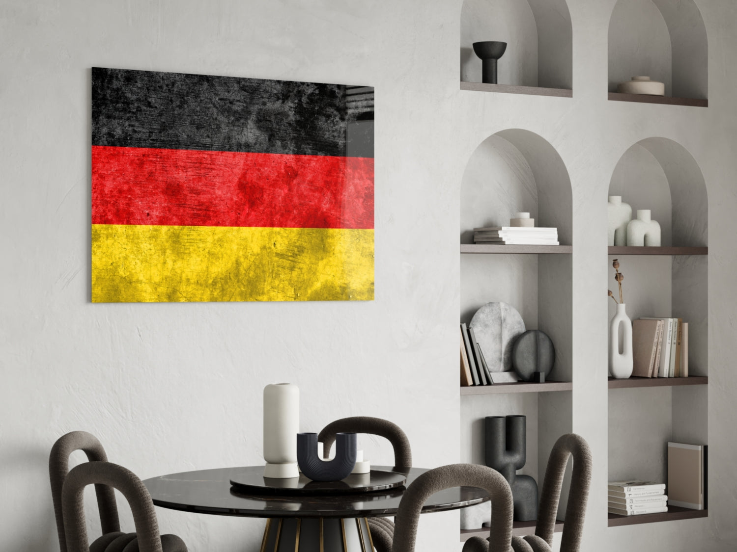 German Flag Glass Wall Art