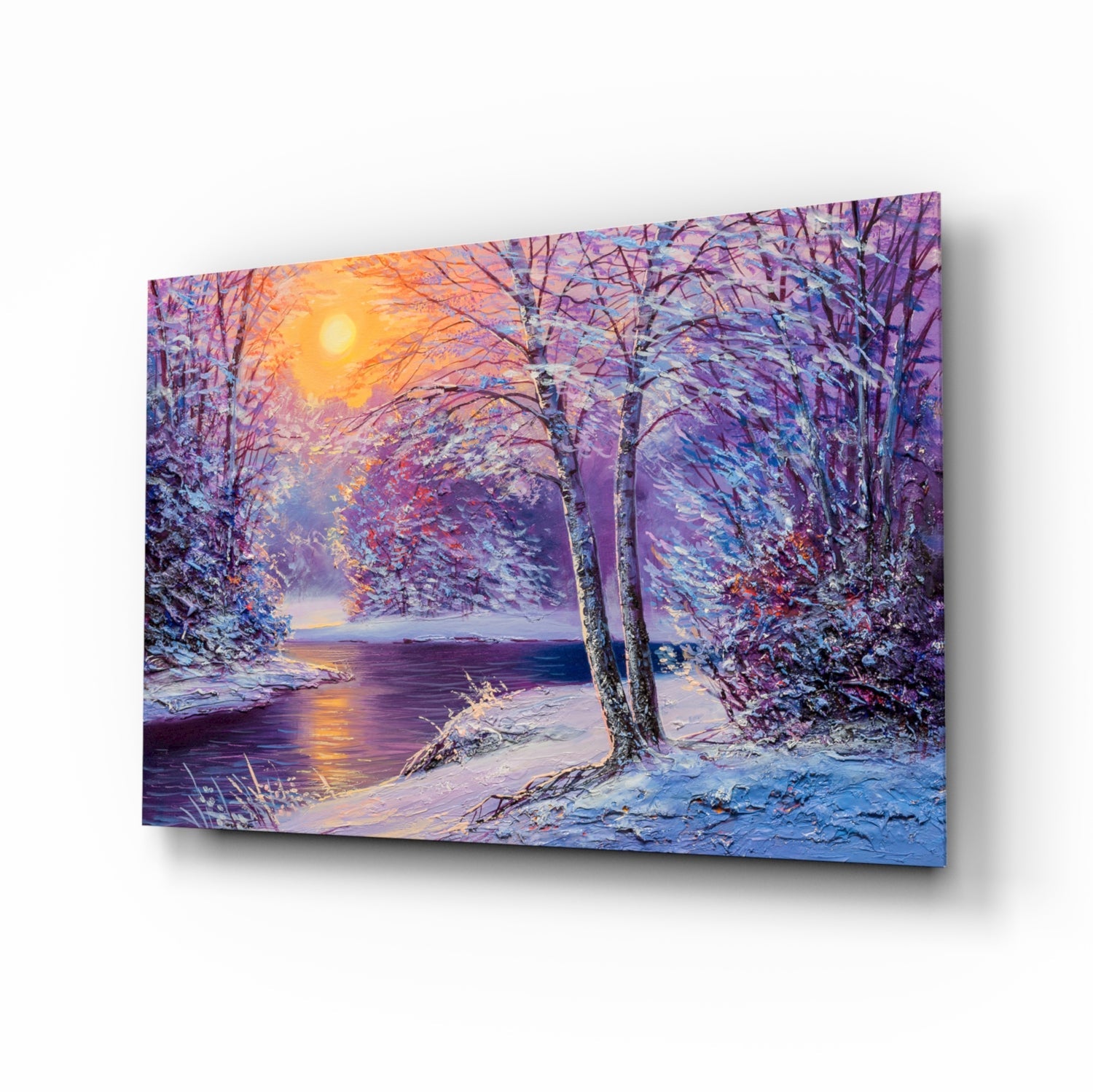 Glass Wall Art on a Winter&