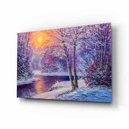 Glass Wall Art on a Winter&