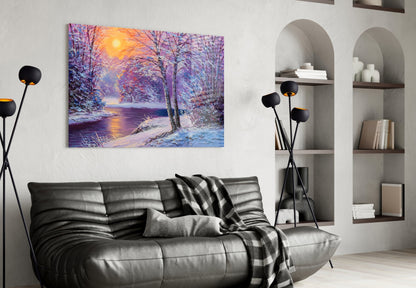 Glass Wall Art on a Winter&