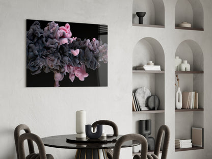 Pink Smoke Glass Wall Art