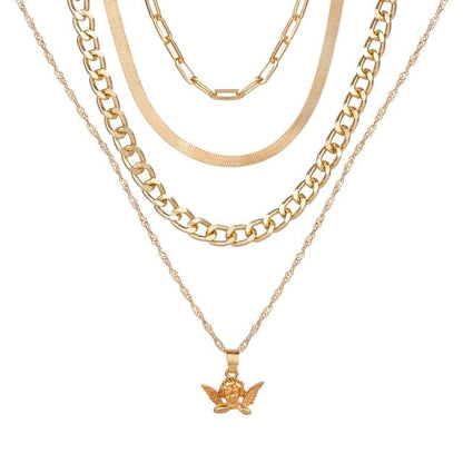 Gold Plated Necklaces Choker for Women,