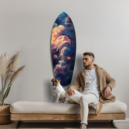 Celestial Dreamer Glass Wall Art