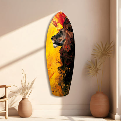 Lion Pride V3 Glass Wall Art