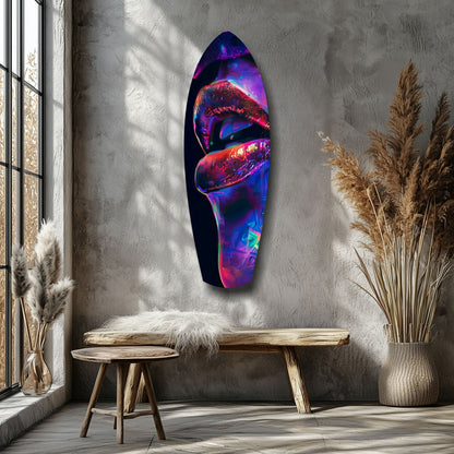 Colorful Lips V2 Glass Wall Art