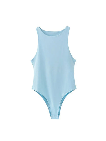 summer solid sexy bodycon women bodysuits