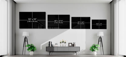 Gray Brush Gold Dots Love Quote Glass Wall Art
