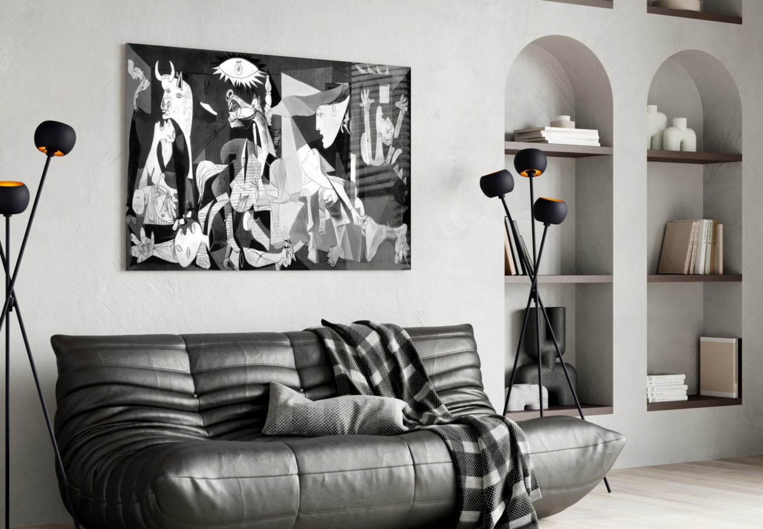 Cubist War Requiem Glass Wall Art