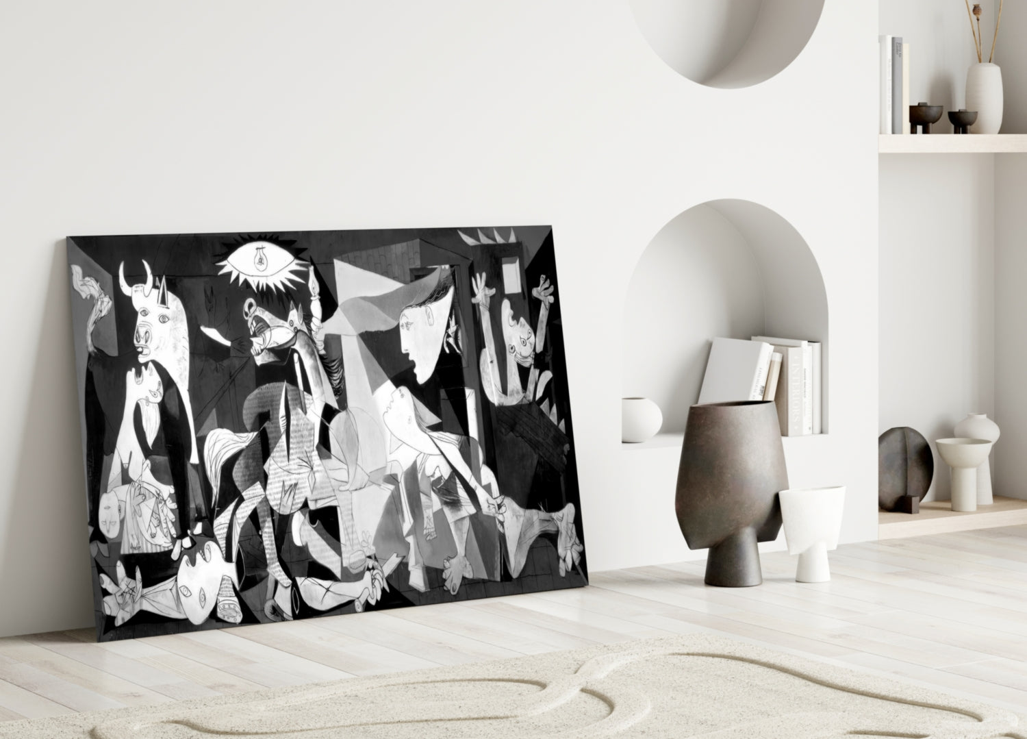 Cubist War Requiem Glass Wall Art