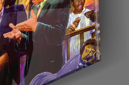 Retro Icons at the Theme Park Glass Wall Art