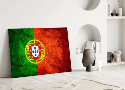 Flag of Portugal Glass Wall Art