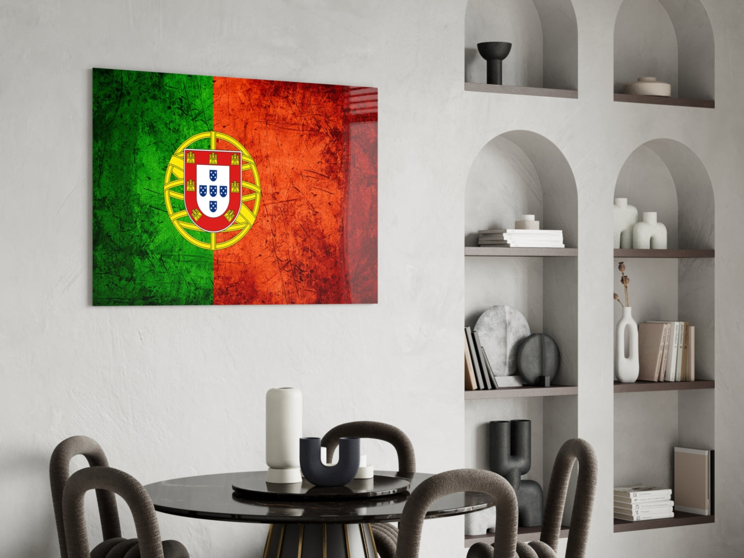 Flag of Portugal Glass Wall Art