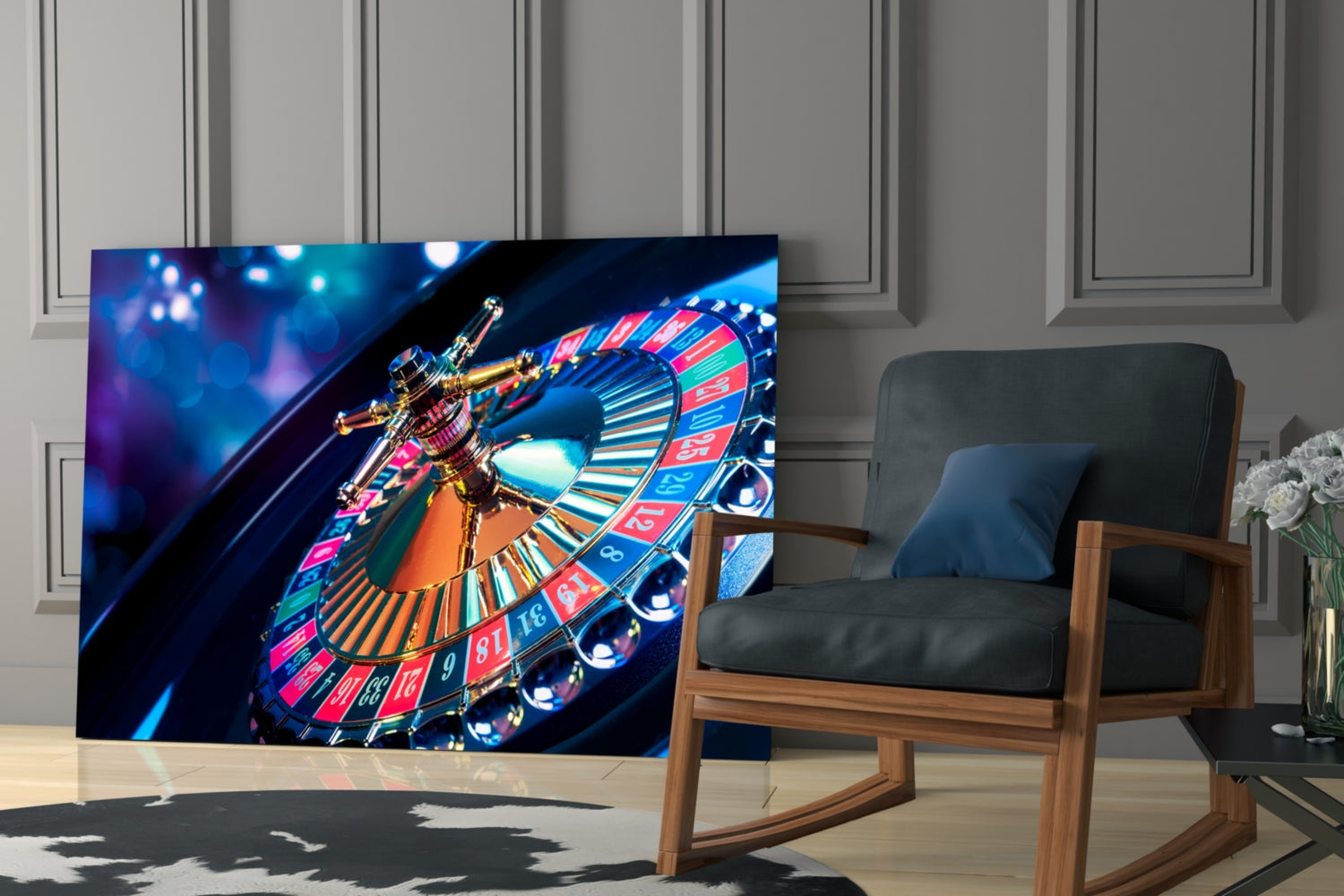 Roulette Glass Wall Art