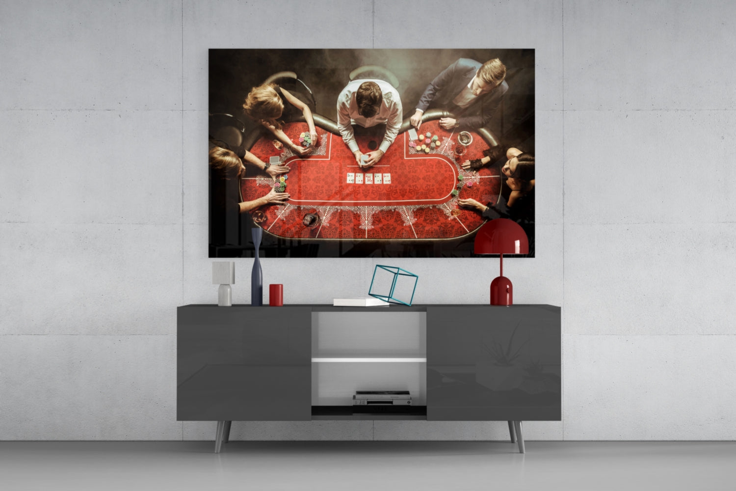 Gambling Glass Wall Art